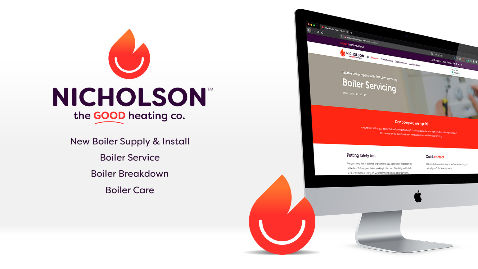 New Nicholson - The Good Heating Co. website